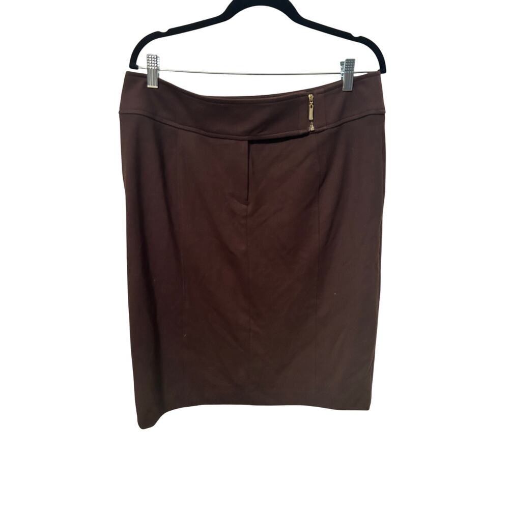 Adrienne Vittadini Brown Pencil Skirt 12